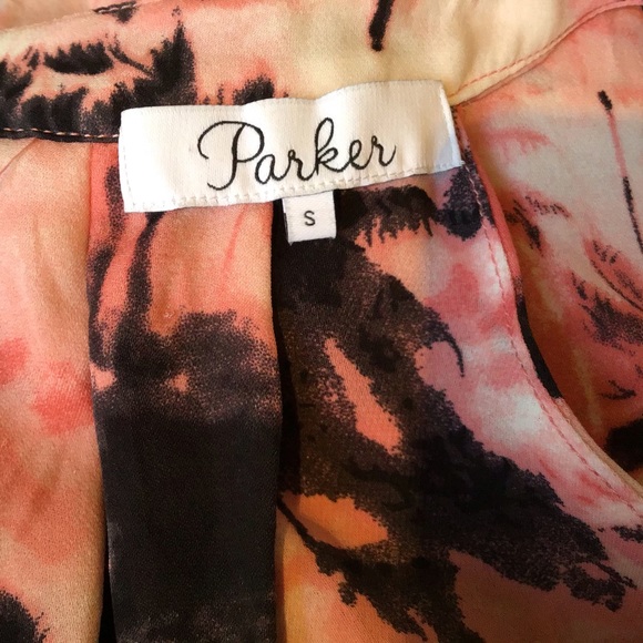 PARKER KITA SILK PALM TREE PRINT  MINI DRE… - Picture 5 of 7